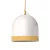 Campana M two-color ceramic lampshade, Materia collection - Made in Italy
