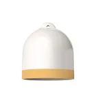 Campana M two-color ceramic lampshade, Materia collection - Made in Italy