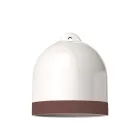 Campana M two-color ceramic lampshade, Materia collection - Made in Italy