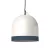 Campana M two-color ceramic lampshade, Materia collection - Made in Italy
