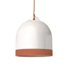 Campana M two-color ceramic lampshade, Materia collection - Made in Italy