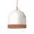 Campana M two-color ceramic lampshade, Materia collection - Made in Italy