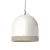 Campana M two-color ceramic lampshade, Materia collection - Made in Italy