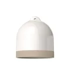 Campana M two-color ceramic lampshade, Materia collection - Made in Italy