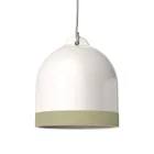 Campana M two-color ceramic lampshade, Materia collection - Made in Italy