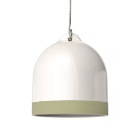   Campana M two-color ceramic lampshade, Materia collection - Made in Italy