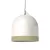 Campana M two-color ceramic lampshade, Materia collection - Made in Italy