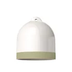 Campana M two-color ceramic lampshade, Materia collection - Made in Italy
