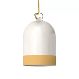   Campana Mini XS two-color ceramic lampshade, Materia collection - Made in Italy