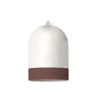 Campana Mini XS two-color ceramic lampshade, Materia collection - Made in Italy