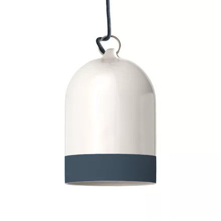 Campana Mini XS two-color ceramic lampshade, Materia collection - Made in Italy