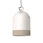 Campana Mini XS two-color ceramic lampshade, Materia collection - Made in Italy