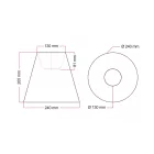 Impero outdoor lampshade with E27 socket