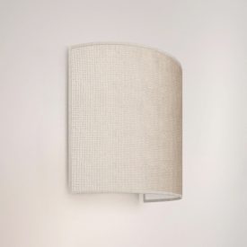 Ventola wall lamp with fabric shade - Made in Italy