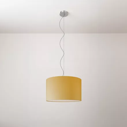 Cilindro fabric pendant lamp, small – Made in Italy