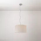 Cilindro fabric pendant lamp, small – Made in Italy