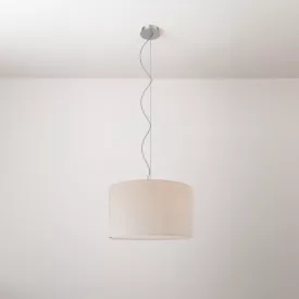 Cilindro fabric pendant lamp, small – Made in Italy