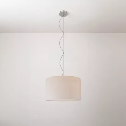 Cilindro fabric pendant lamp, small – Made in Italy