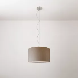 Cilindro fabric pendant lamp, small – Made in Italy