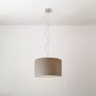Cilindro fabric pendant lamp, small – Made in Italy