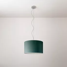 Cilindro fabric pendant lamp, small – Made in Italy