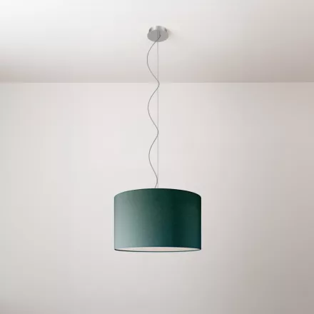 Cilindro fabric pendant lamp, small – Made in Italy