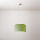 Cilindro fabric pendant lamp, small – Made in Italy