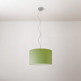 Cilindro fabric pendant lamp, small – Made in Italy