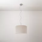 Cilindro fabric pendant lamp, small – Made in Italy