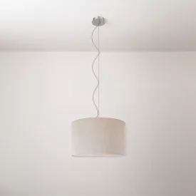 Cilindro fabric pendant lamp, small – Made in Italy