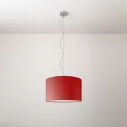 Cilindro fabric pendant lamp, small – Made in Italy