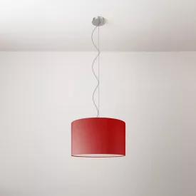Cilindro fabric pendant lamp, small – Made in Italy
