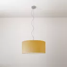 Cilindro Medium fabric lamp with lampshade - Made in Italy