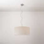 Cilindro Medium fabric lamp with lampshade - Made in Italy