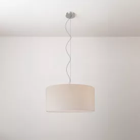 Cilindro Medium fabric lamp with lampshade - Made in Italy