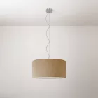Cilindro Medium fabric lamp with lampshade - Made in Italy