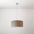 Cilindro Medium fabric lamp with lampshade - Made in Italy