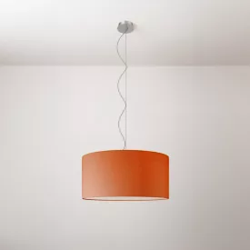 Cilindro Medium fabric lamp with lampshade - Made in Italy