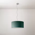 Cilindro Medium fabric lamp with lampshade - Made in Italy