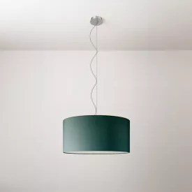 Cilindro Medium fabric lamp with lampshade - Made in Italy