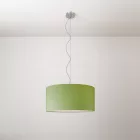 Cilindro Medium fabric lamp with lampshade - Made in Italy