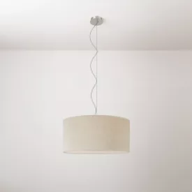 Cilindro Medium fabric lamp with lampshade - Made in Italy