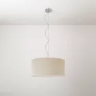 Cilindro Medium fabric lamp with lampshade - Made in Italy