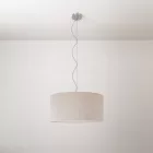 Cilindro Medium fabric lamp with lampshade - Made in Italy