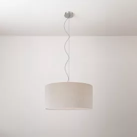 Cilindro Medium fabric lamp with lampshade - Made in Italy