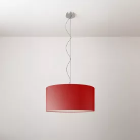 Cilindro Medium fabric lamp with lampshade - Made in Italy