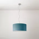 Cilindro Medium fabric lamp with lampshade - Made in Italy