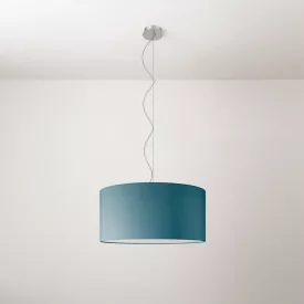 Cilindro Medium fabric lamp with lampshade - Made in Italy