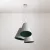 Trittico chandelier with two-tone conical lampshades - Made in Italy
