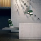 Trittico chandelier with two-tone conical lampshades - Made in Italy